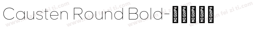 Causten Round Bold字体转换